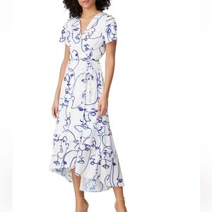 Hutch Printed Rosa Wrap Dress Medium